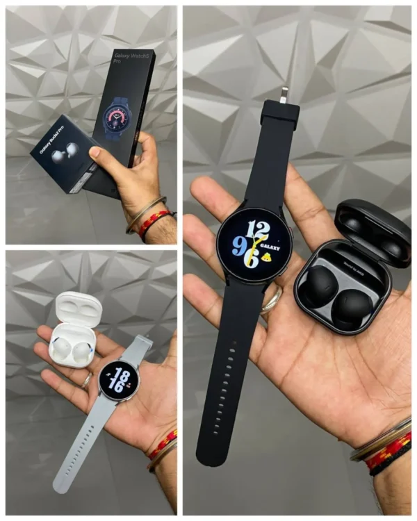 Samsung Galaxy Buds2 pro with Galaxy Active5 Smartwatch