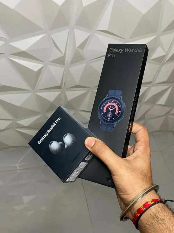 Samsung Galaxy Buds2 pro with Galaxy Active5 Smartwatch